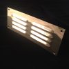 9.5" x 3.5" POLISHED BRASS VENT