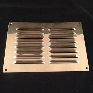 9.5" x 6.5" POLISHED BRASS VENT