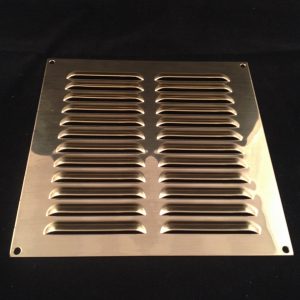 9.5" x 9.5" POLISHED BRASS VENT